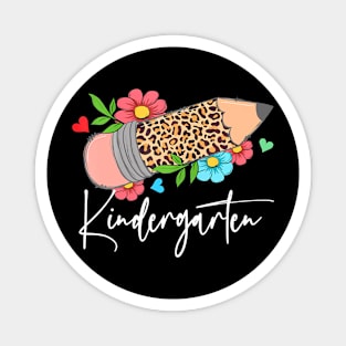 Kindergarten Teacher Leopard Pencil  school Teacher Magnet